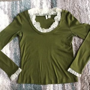 Moth 100% cotton M Anthropologie long sleeve top